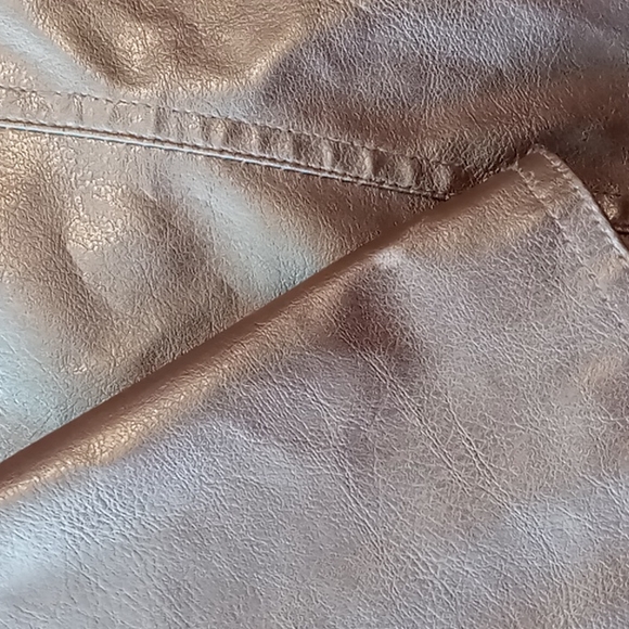 Tarea by Rue21 Brown Faux Leather Jacket L - Picture 5 of 6